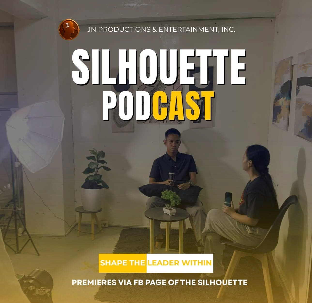Silhouette Podcast studio recording